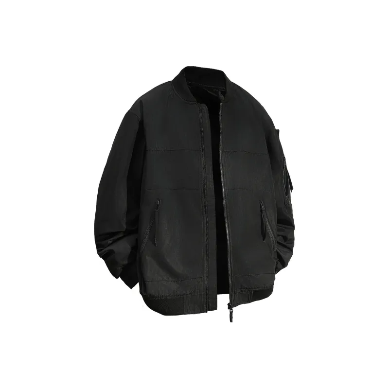 ZMOH Baseball Collar Jacket Unisex Couple's-8
