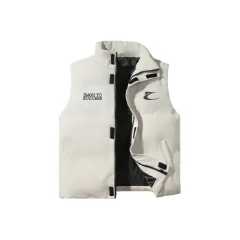 ZMOH Vest Unisex Warm Sand White