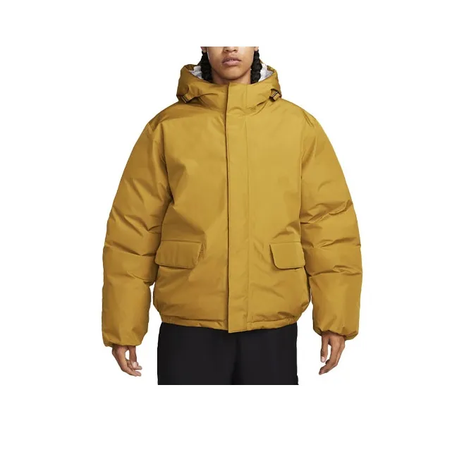 Nike Puffer Jackets Men Yellow Brown-0