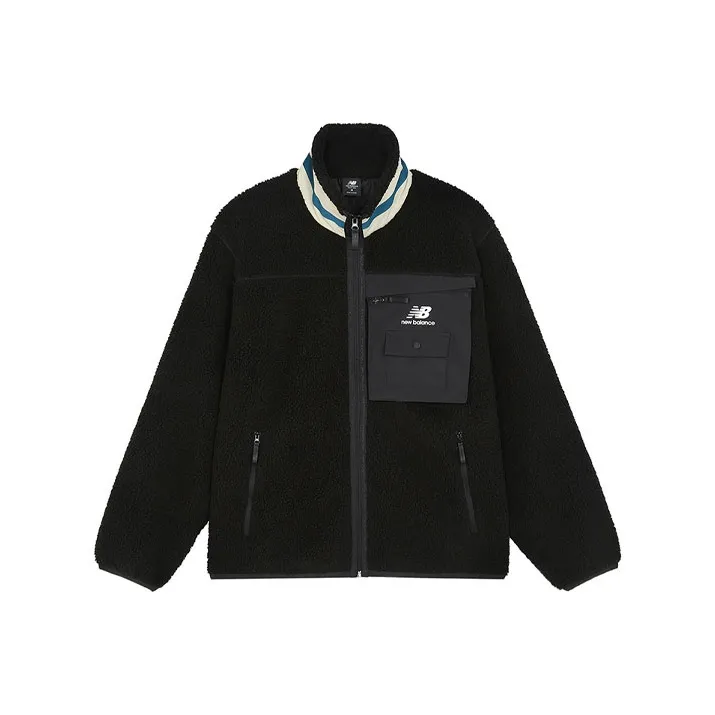 New Balance Unisex Keep Warm Velvet Jackets Unisex Black-0