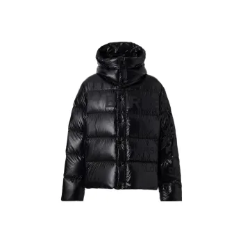 Burberry Detachable Hood Horseferry Print Puffer Jacket