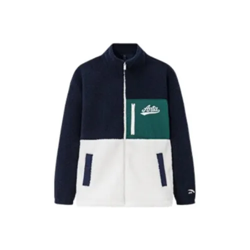 Anta Life Collection Jackets Coats Unisex Deep Navy Blue