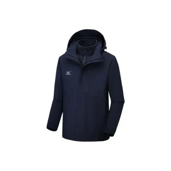 Mizuno Water-Resistant Windproof Breathable Warm Water-Repellent Cold-Resistant Rainproof Windbreaker Jacket Men's