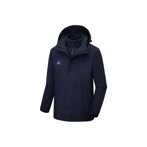 Mizuno Water-Resistant Windproof Breathable Warm Water-Repellent Cold-Resistant Rainproof Windbreaker Jacket Men's