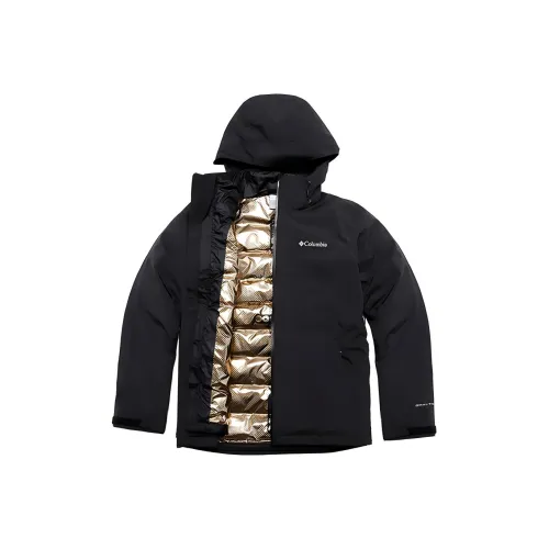 Columbia Water Resistant Windproof Breathable Warm And Rainproof Windbreaker Jacket Men's Graphite Black