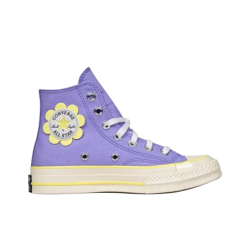 Converse CHUCK TAYLOR Anti Slip Wear Resistant High Top Canvas Shoes Women's Purple-1