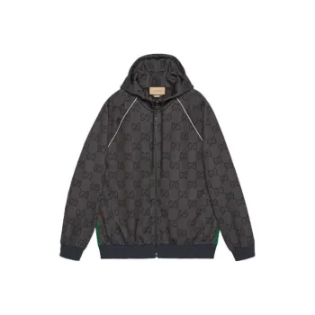 GUCCI Jumbo Gg Zip Jacket With Web