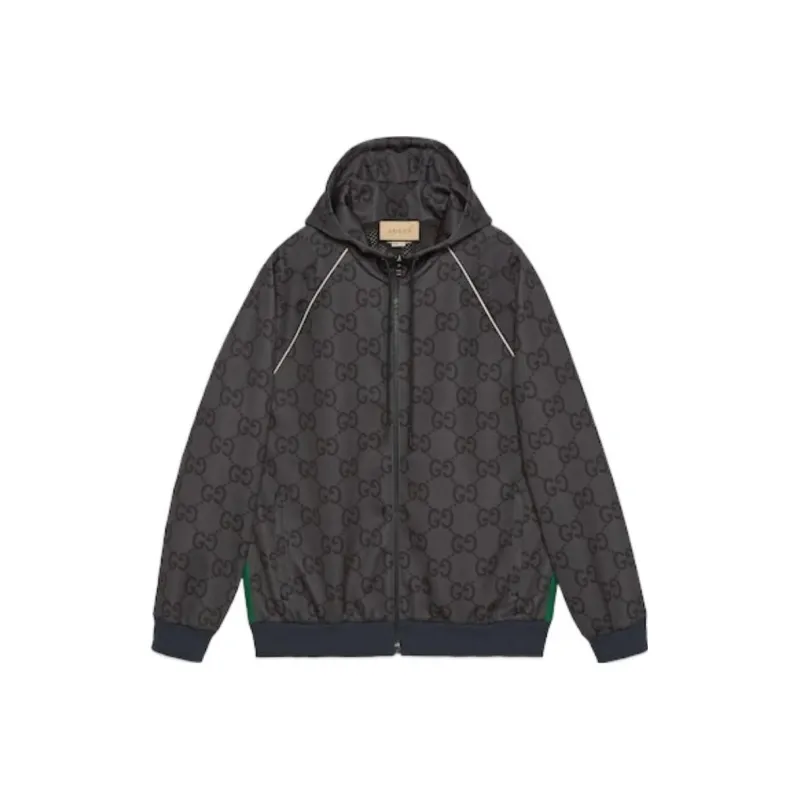 GUCCI Jumbo Gg Zip Jacket With Web-0