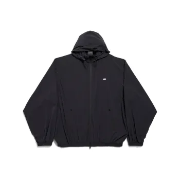 Balenciaga Activewear Logo Printed Windbreaker