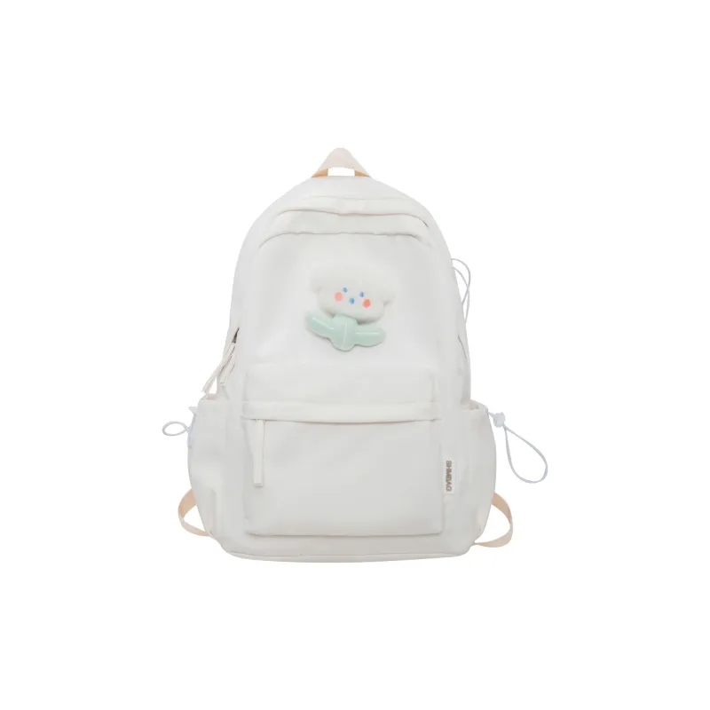 ZOGA Nylon Backpack Women's Green/Ecru/Khaki/Light Yellow/Black/Pink-3