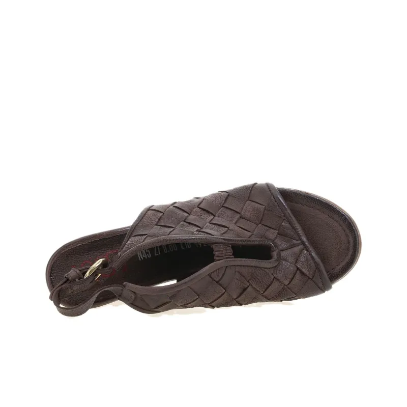 AirStep PRISCILLA One Strap Sandals Women's Dark Brown-7