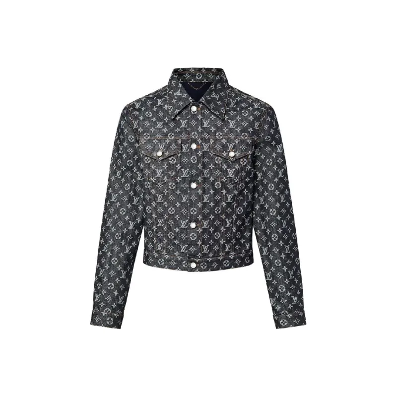 LOUIS VUITTON 1AGHUM Monogram Jacquard Denim Jacket-0