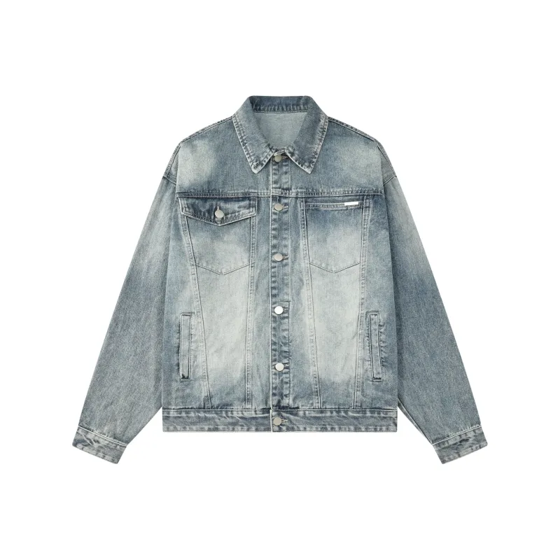 FEAROM Denim Jacket Unisex Vintage Blue-0