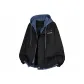 Black with Blue Hood