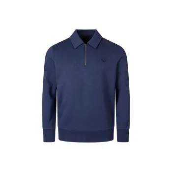 FRED PERRY Zip Neck Collar Sweatshirt