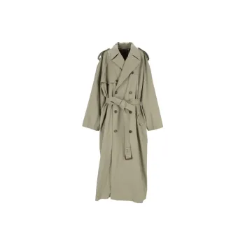 Balenciaga Belted Maxi Trench Coat