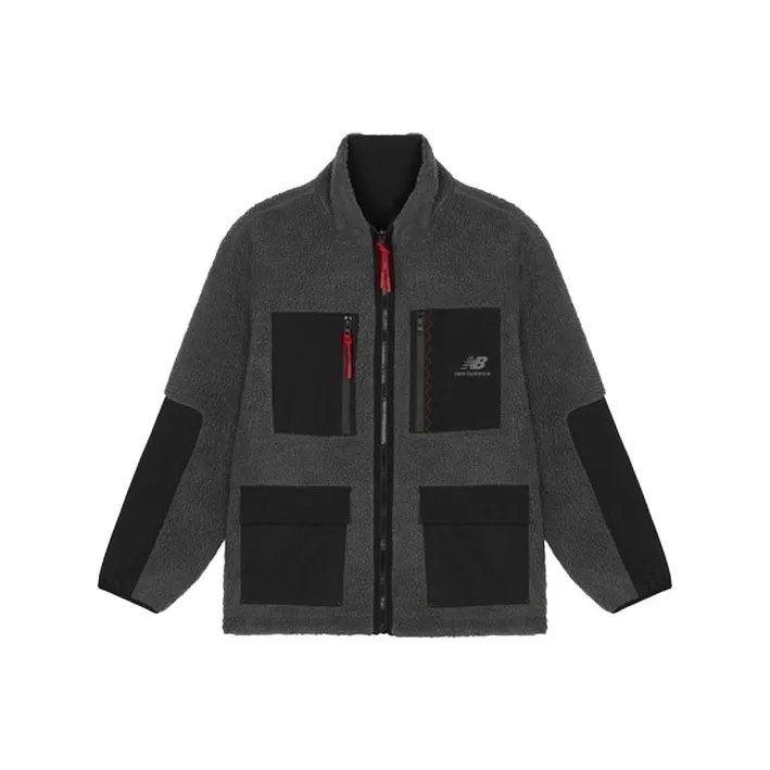 New Balance Velvet Jackets Men Black-0