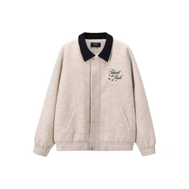 BLACK OF EXIT Jackets Coats Unisex Gray-4