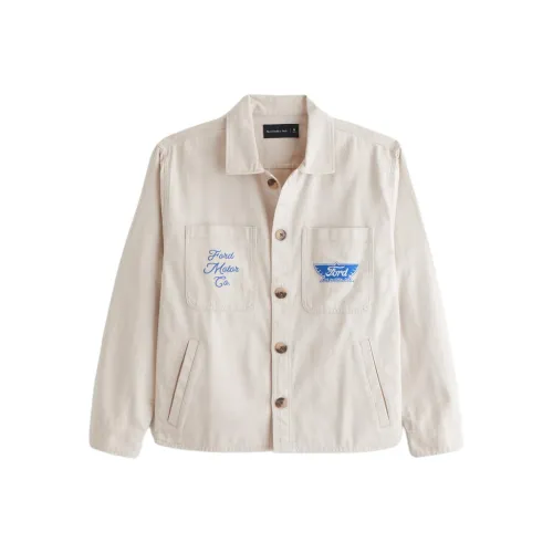 Abercrombie＆Fitch Jackets Men Cream
