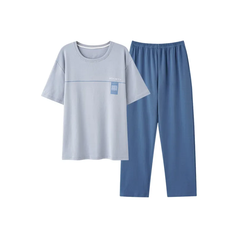 GOSO Pajama Set Men's Light Steel Blue-0