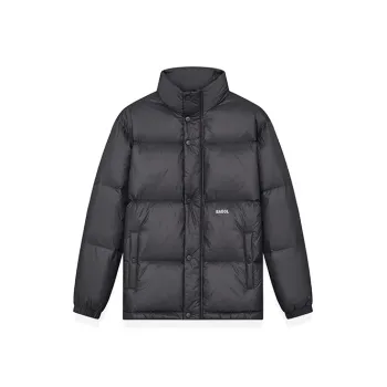 BAGGL Solid Color Stand Collar Loose Fit Thickened Down Jacket Unisex