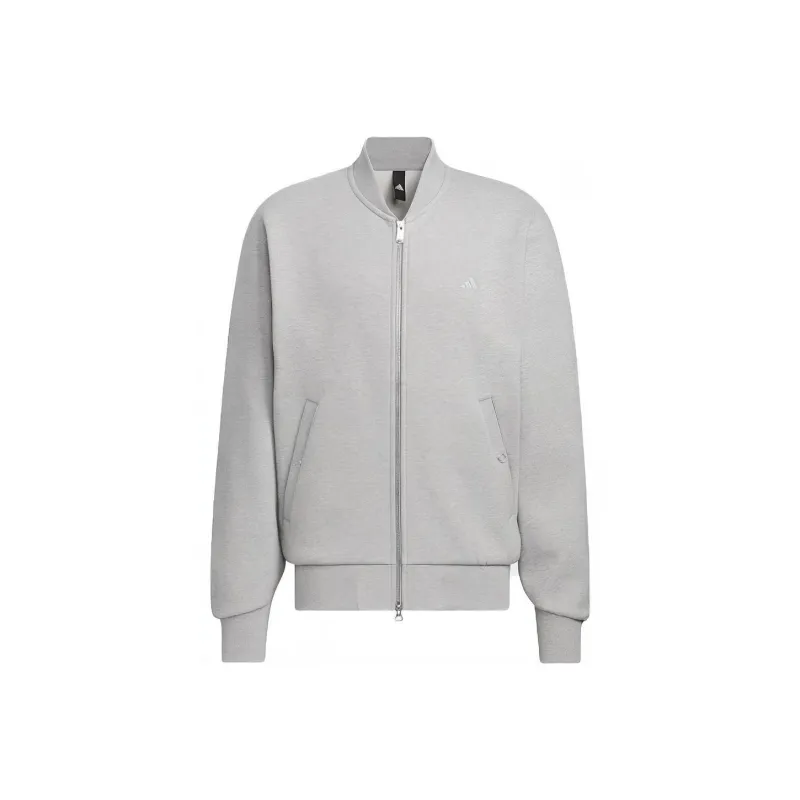 Adidas BOMBER Jackets Coats Men's Medium Heather Gray-0