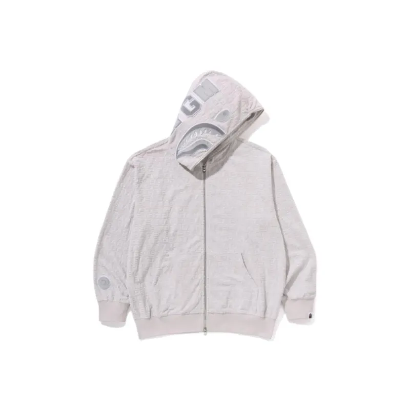 Bape Lux Sport Pattern Shark Relaxed Fit Full Zip Hoodie-3