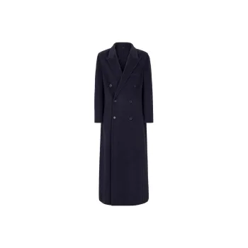 FENDI Coats Men Navy Blue