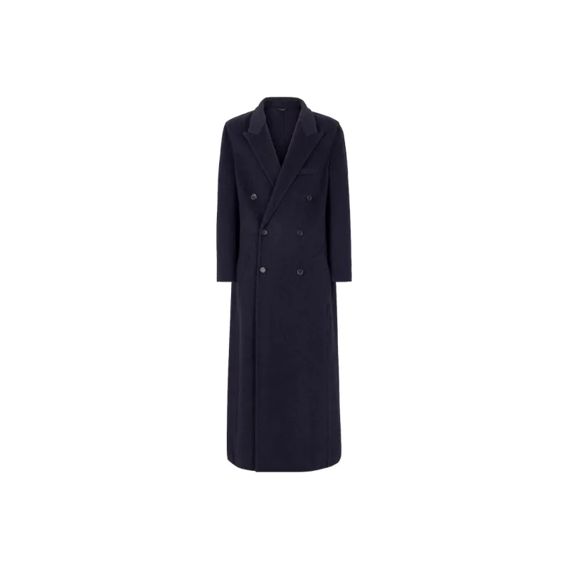 FENDI Coats Men Navy Blue-0