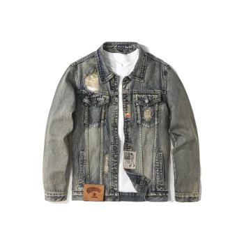 SANTASTIC Denim Jacket Men's Nostalgic