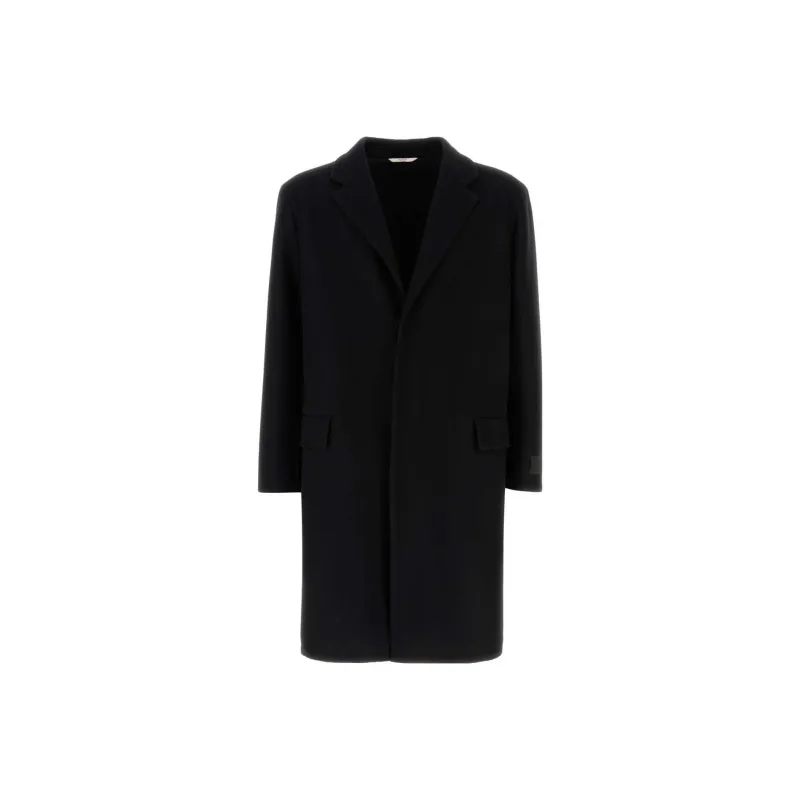Valentino Coats Men Black-0