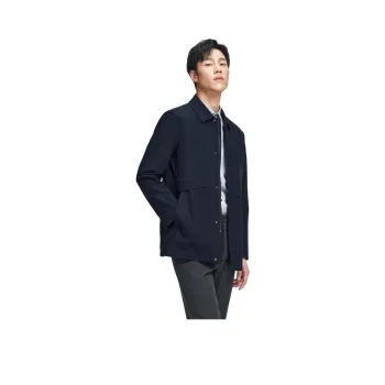 GOLDLION Spring And Fall Jacket Flying Coat Men's Navy Blue