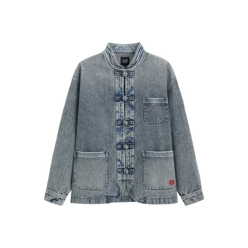 GAP x GUGONGLIANMINGKUAN Denim Jacket Men's Medium Washed