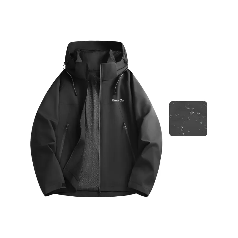 Warrior Lace Up Waterproof And Windproof Windbreaker Jacket Unisex-50
