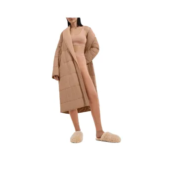 UGG All Gender Quade Quilted Robe Coats Unisex Brown