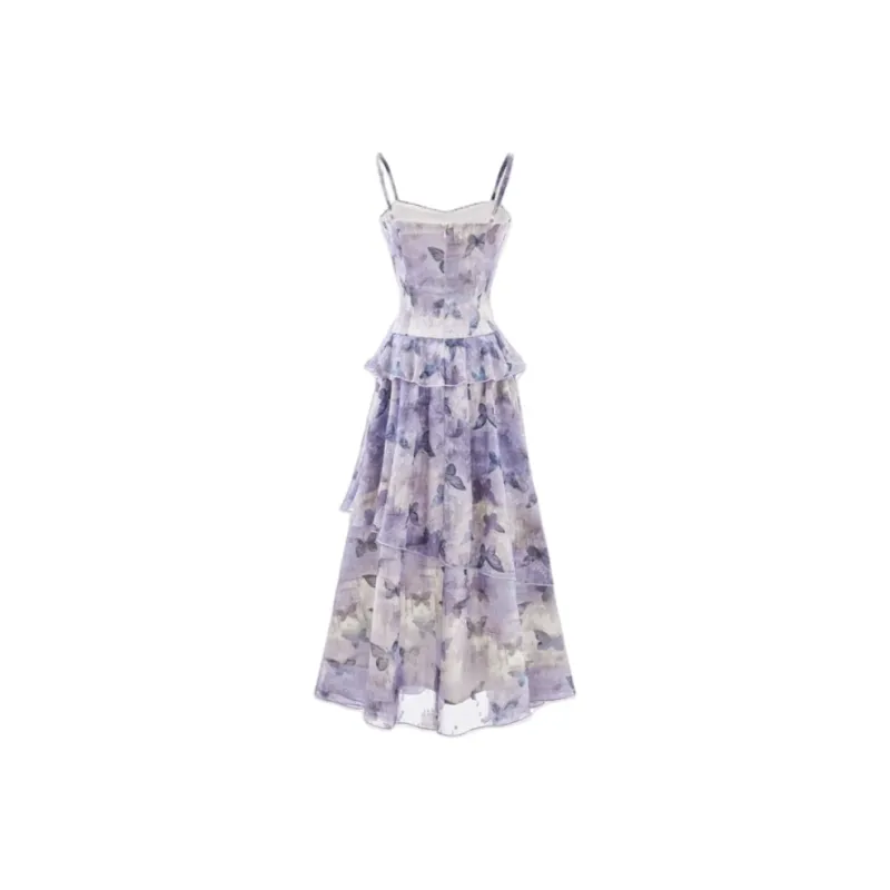 YGPRW Slip Dress Women's Purple-1