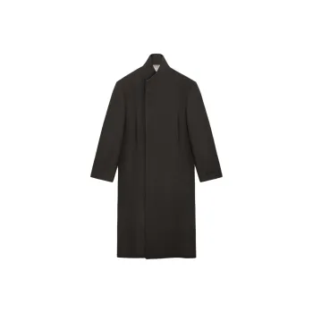 Fear Of God SS24 Season 8 Collection Boiled Wool Stand Collar Overcoat Coat Men's Black/Black