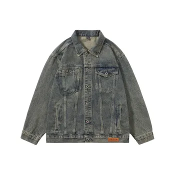 SANTASTIC Denim Jacket Men's Yellow Mud