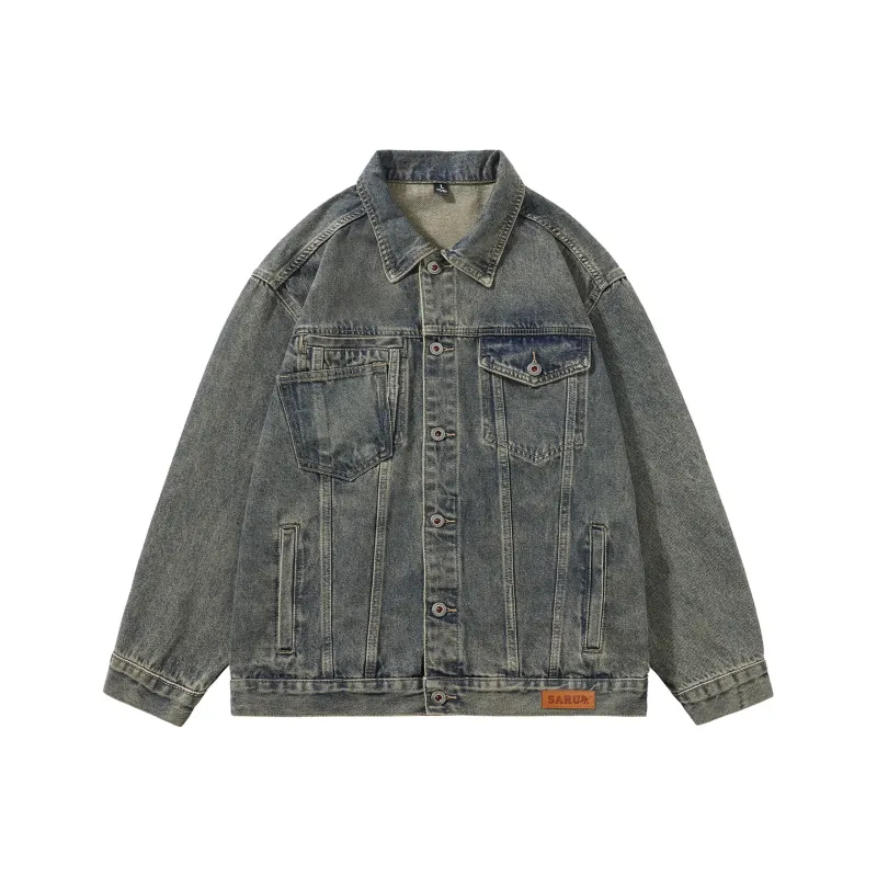 SANTASTIC Denim Jacket Men's Yellow Mud-0