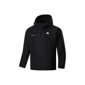 PEAK Windbreaker Jacket Trench Coat Men's Black