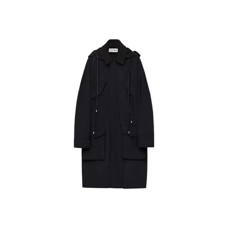 LOEWE Long Sleeved Hooded Drawstring Parka-0
