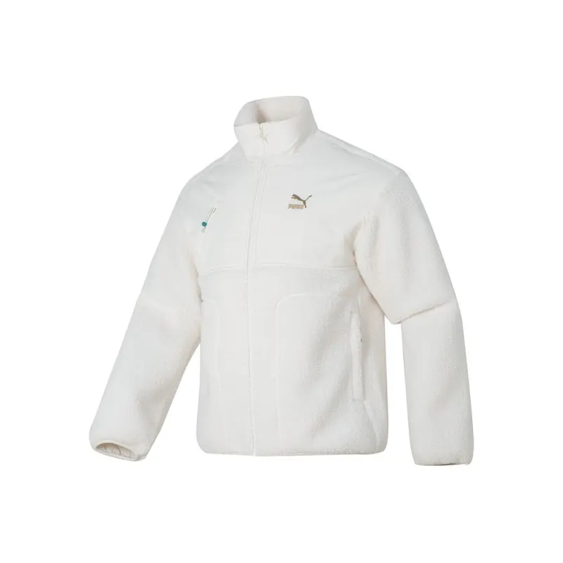 PUMA Velvet feel Coat Unisex White-0
