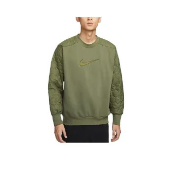 Nike Dri FIT Standard Issue Sweatshirt Men's Medium Olive Green