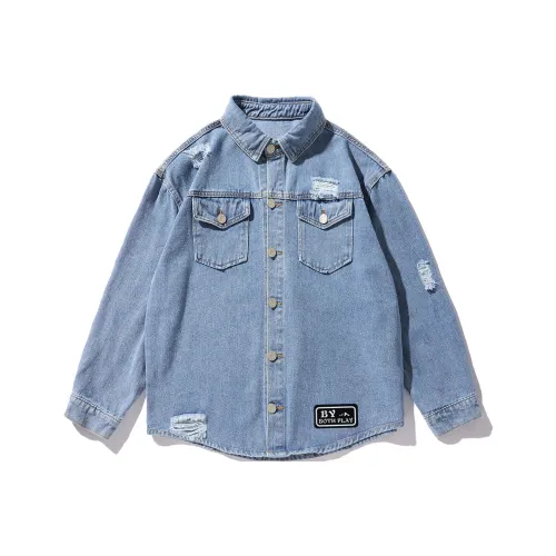 BOTH PLAY Denim Jacket Unisex Denim Blue