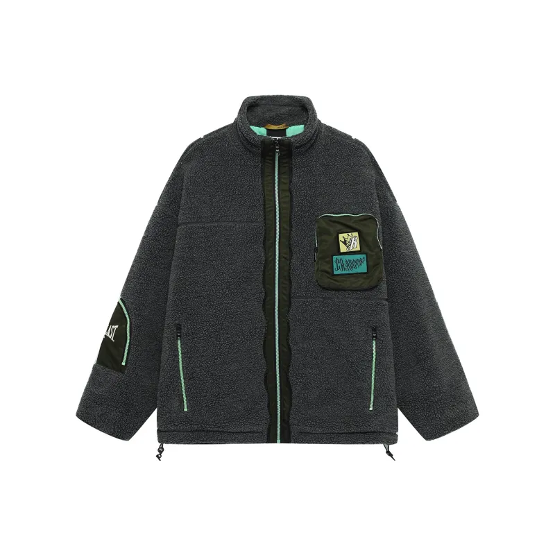 Everlast Loose Fit Thickened Jacket Unisex Heather Gray-0