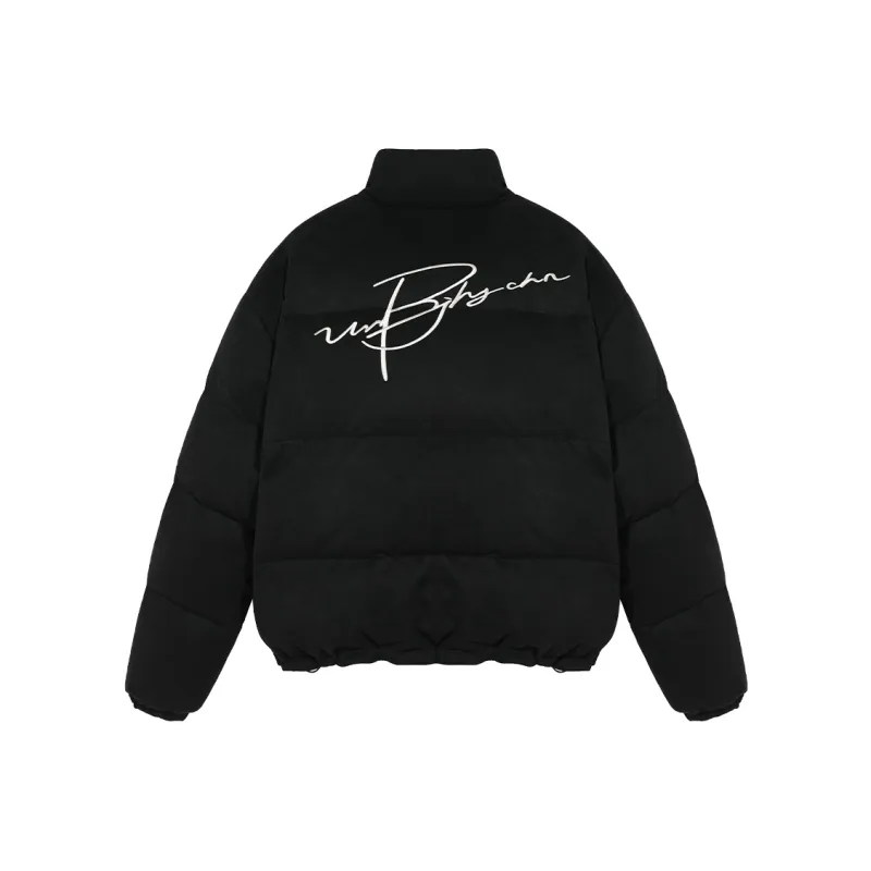 BJHG Vintage Writting Unisex Down Jacket-10
