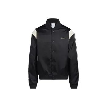 Adidas Originals Satin Varsity Baseball Jerseys Men Black