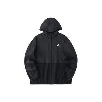 Anta Waterproof UV Protection Sun Protection Clothing Unisex Basic Black