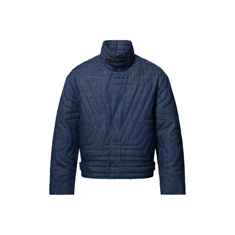 LOUIS VUITTON Quilted Denim Jacket-0