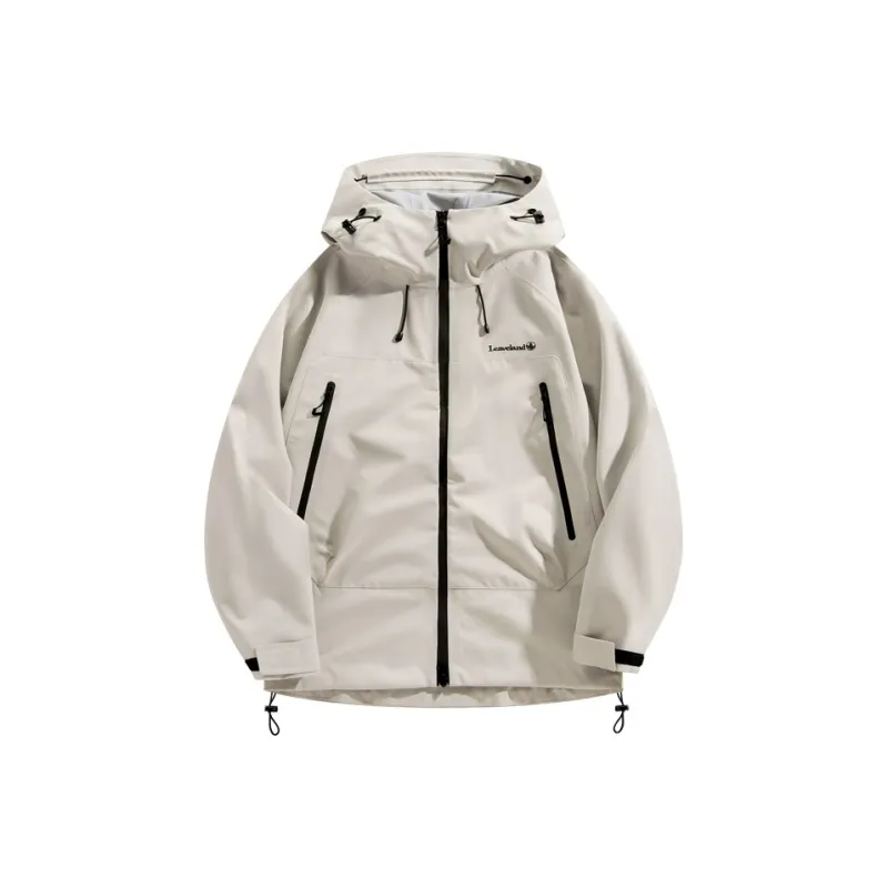 LEAVELAND Water Resistant Windproof Breathable 3 in 1 Windbreaker Jacket Unisex-10